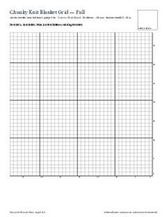 Page 6 of the Chunky Knit Blanket Templates PDF