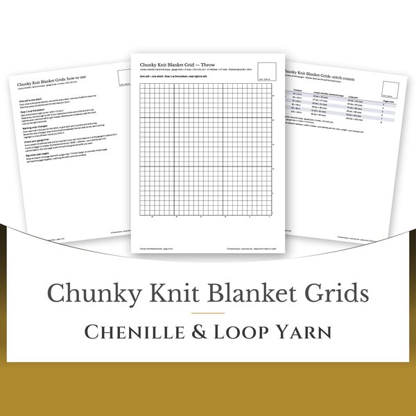 Chunky Knit Blanket Templates