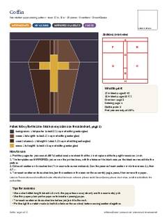 Page 1 of the Coffin Quilt Block Pattern PDF
