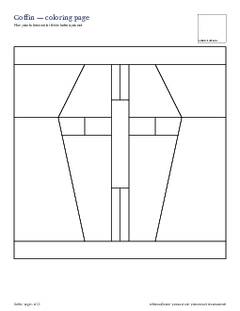 Page 4 of the Coffin Quilt Block Pattern PDF