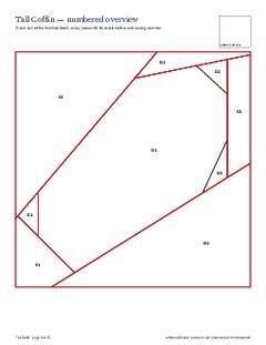 Page 3 of the Tall Coffin Quilt Block Pattern PDF