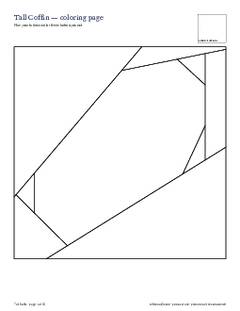 Page 4 of the Tall Coffin Quilt Block Pattern PDF