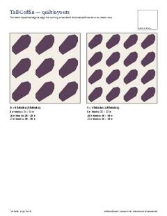 Page 5 of the Tall Coffin Quilt Block Pattern PDF