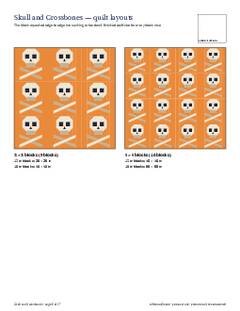 Page 5 of the Skull and Crossbones Quilt Block Pattern PDF