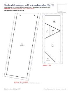Page 16 of the Skull and Crossbones Quilt Block Pattern PDF