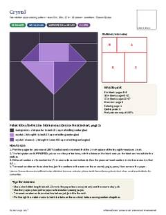 Page 1 of the Crystal Quilt Block Pattern PDF