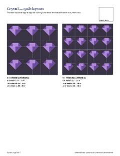 Page 5 of the Crystal Quilt Block Pattern PDF