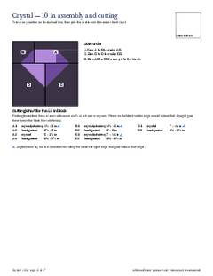 Page 12 of the Crystal Quilt Block Pattern PDF