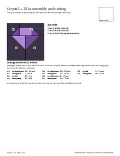 Page 17 of the Crystal Quilt Block Pattern PDF