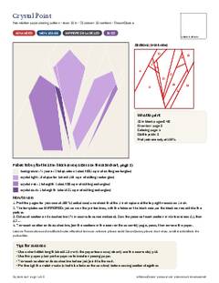 Page 1 of the Crystal Point Quilt Block Pattern PDF