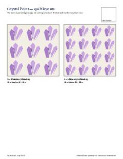 Page 5 of the Crystal Point Quilt Block Pattern PDF