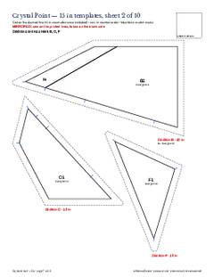 Page 7 of the Crystal Point Quilt Block Pattern PDF