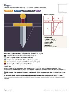 Page 1 of the Dagger Quilt Block Pattern PDF