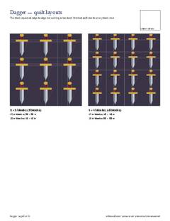 Page 5 of the Dagger Quilt Block Pattern PDF