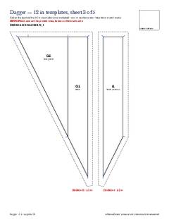 Page 8 of the Dagger Quilt Block Pattern PDF