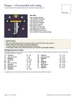 Page 11 of the Dagger Quilt Block Pattern PDF