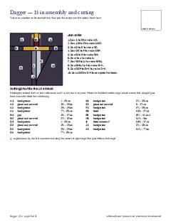 Page 20 of the Dagger Quilt Block Pattern PDF
