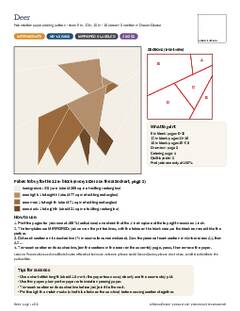 Page 1 of the Deer Quilt Block Pattern PDF