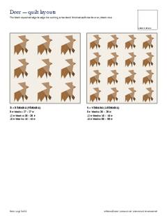 Page 5 of the Deer Quilt Block Pattern PDF