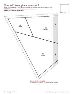 Page 22 of the Deer Quilt Block Pattern PDF