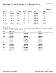Page 2 of the Economy (Square in a Square) Quilt Block Pattern PDF