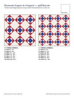 Page 5 of the Economy (Square in a Square) Quilt Block Pattern PDF