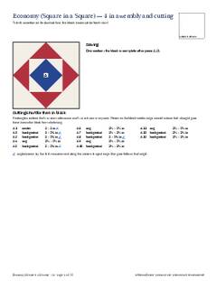 Page 11 of the Economy (Square in a Square) Quilt Block Pattern PDF
