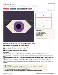 Page 1 of the All-Seeing Eye Quilt Block Pattern PDF