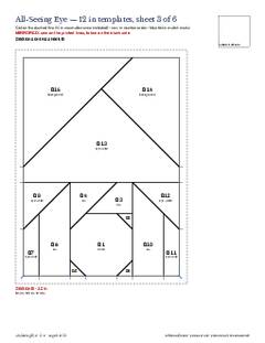 Page 8 of the All-Seeing Eye Quilt Block Pattern PDF