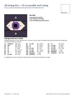 Page 12 of the All-Seeing Eye Quilt Block Pattern PDF