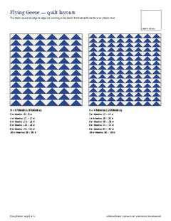 Page 5 of the Flying Geese Quilt Block Pattern PDF