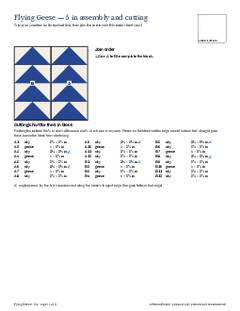 Page 11 of the Flying Geese Quilt Block Pattern PDF
