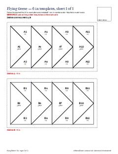 Page 12 of the Flying Geese Quilt Block Pattern PDF