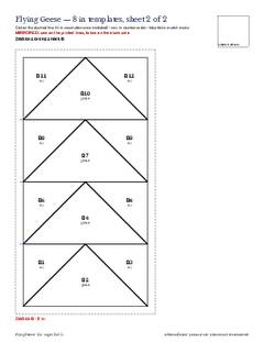 Page 15 of the Flying Geese Quilt Block Pattern PDF