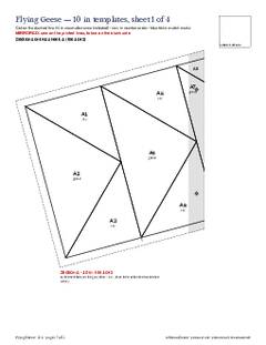 Page 17 of the Flying Geese Quilt Block Pattern PDF
