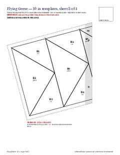 Page 19 of the Flying Geese Quilt Block Pattern PDF