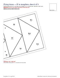 Page 20 of the Flying Geese Quilt Block Pattern PDF