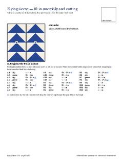 Page 21 of the Flying Geese Quilt Block Pattern PDF