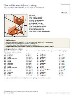 Page 10 of the Fox Quilt Block Pattern PDF