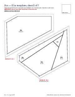 Page 13 of the Fox Quilt Block Pattern PDF