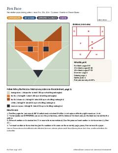 Page 1 of the Fox Face Quilt Block Pattern PDF