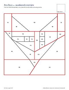 Page 3 of the Fox Face Quilt Block Pattern PDF