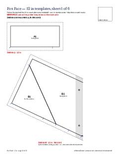 Page 10 of the Fox Face Quilt Block Pattern PDF