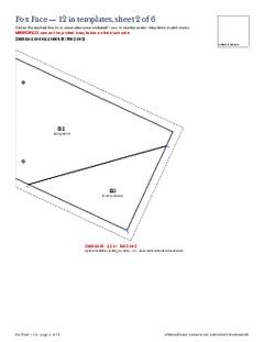 Page 11 of the Fox Face Quilt Block Pattern PDF