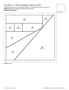 Page 14 of the Fox Face Quilt Block Pattern PDF