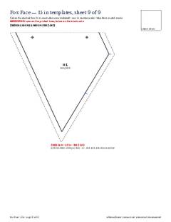 Page 25 of the Fox Face Quilt Block Pattern PDF