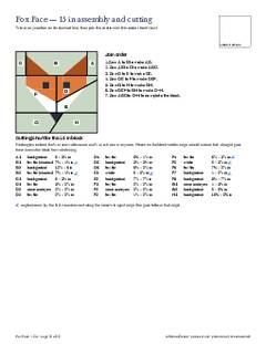 Page 26 of the Fox Face Quilt Block Pattern PDF