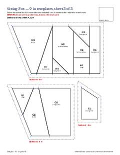 Page 8 of the Sitting Fox Quilt Block Pattern PDF