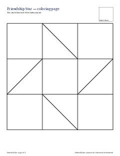 Page 4 of the Friendship Star Quilt Block Pattern PDF