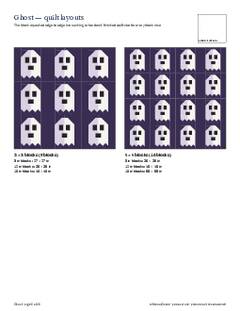 Page 5 of the Ghost Quilt Block Pattern PDF